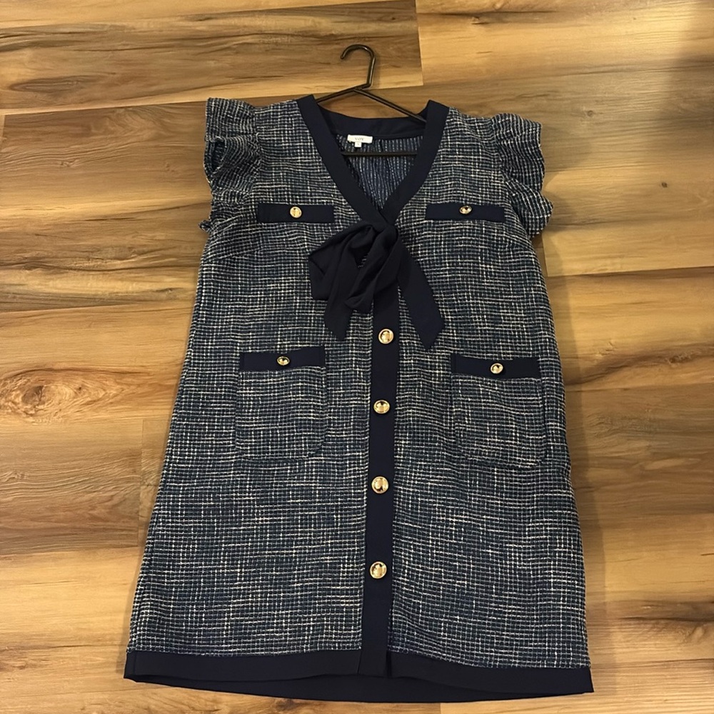 Voy worn once size large tweed dress